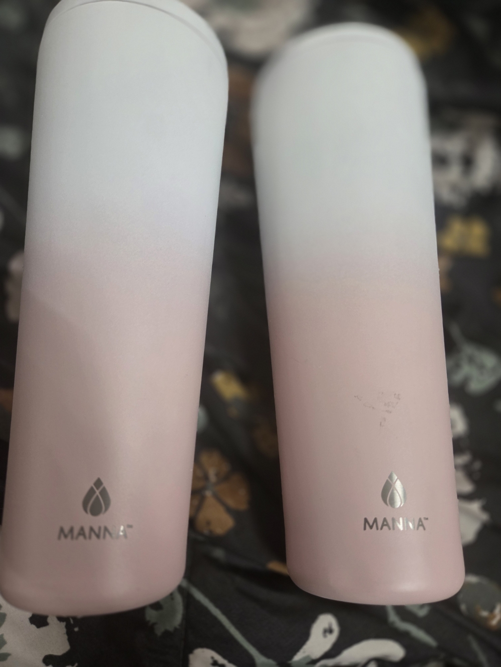 Anna Pink to White Ombre Stainless Steel Bottles - Pair